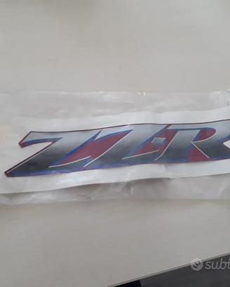 Adesivo emblema kawasaki zzr 600 90/92 rossa