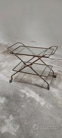 carrello bar anni 50 in ottone