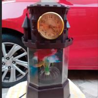 lampada orologio psichedelica anni 70
