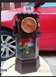 lampada orologio psichedelica anni 70
