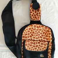 Zaino monospalla Nici Wild Giraffa