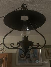 SET LAMPADARI VINTAGE DA TAVERNA AMBIENTE RUSTICO