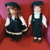 Bimba e bimbo di porcellana