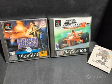 N.2 giochi PlayStation Medal of Honor + Formula 1