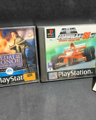 N.2 giochi PlayStation Medal of Honor + Formula 1