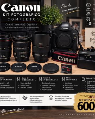 KIT FOTOGRAFICO CANON COMPLETO
