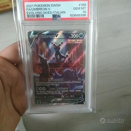 Umbreon V evs189 psa10 ita