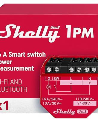 Shelly 1PM Gen3 - Wi-Fi Interruttore Intelligente 