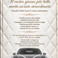 Matrimonio con Porsche Autista dedicato