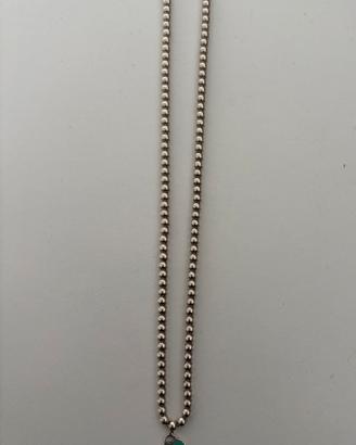 Collana Bead Heart Tag Tiffany Blue® in argento