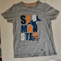 T-Shirt Maglietta Bambino 2 Anni Taglia 92 Sea Mon