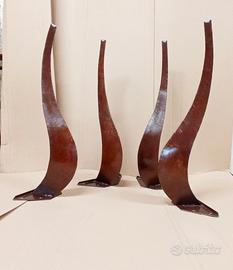 Gambe a sciabola vintage per tavolo 