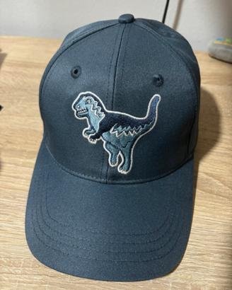 Cappello Coach blu regolabile con dinosauro.