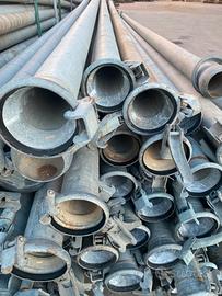 Tubi irrigazione 100 mm zincati 6 metri