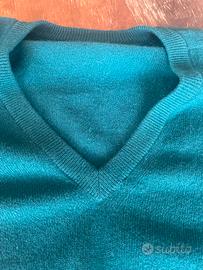 Maglione verde petrolio