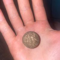 Pallottola di un cannone dell’epoca  del 1320 d.c.