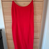 vestito da sera in seta rosso Pancaldi 