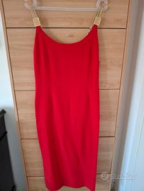 vestito da sera in seta rosso Pancaldi 