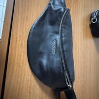 Borsello uomo in pelle nera