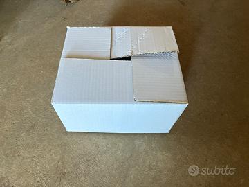 Scatole bianche in cartone