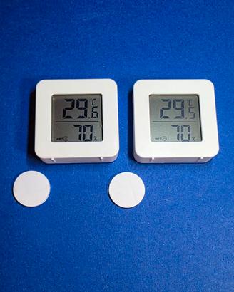 Set di 2 Mini Termometro Igrometro digitale LCD