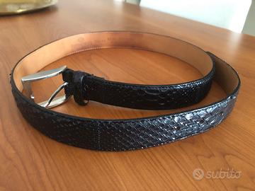 Cintura in pelle pitone nuova