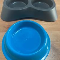 2 ciotole prr cibo per cane o gatto