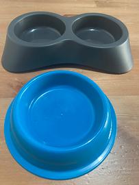 2 ciotole prr cibo per cane o gatto