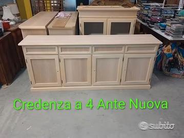 Credenza a 4 Ante Nuova Grezza