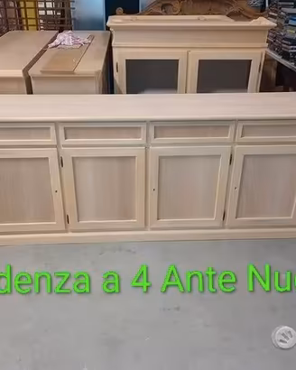Credenza a 4 Ante Nuova Grezza
