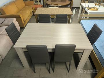 tavolo allungabile laminato acero