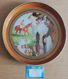 Vassoio Rabarbaro Zucca in metallo, da collezione