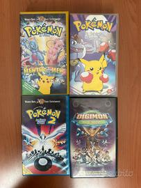 Lotto 4 Vhs Pokemon - Digimon - Bim bum bam