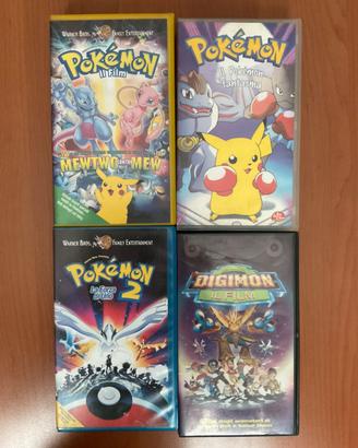 Lotto 4 Vhs Pokemon - Digimon - Bim bum bam
