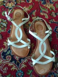Sandali bianchi marca Gioseppo, originali, tg.37