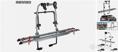 Portabici posteriore universale omologato per auto