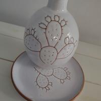 Oliera e piattino ceramica Grottaglie  Fasano