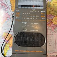 Radio ricevitore portatile banda  AIR CB FM VHF