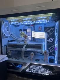 Case white rog helios con panelli rgb