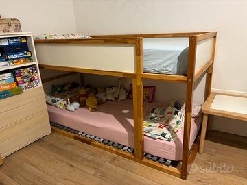 Letto a castello Ikea Kura per bambini