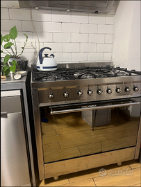 SMEG CUCINA PROFESSIONALE 90 CM 6 FUOCHI INOX