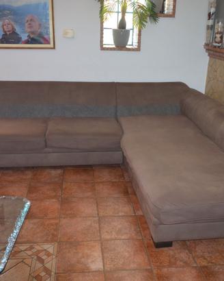 Divano con penisola letto