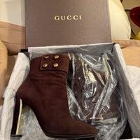 Tronchetti GUCCI marroni scamosciati Tg 39+