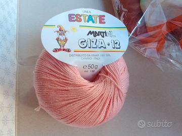 filato cotone in gomitoli per ferri o uncinetto