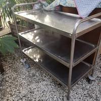 carrello in acciaio professionale
