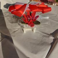 Centrotavola/decorazione rosa all'uncinetto