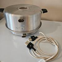 Forno elettrico vintage a campana  in alluminio