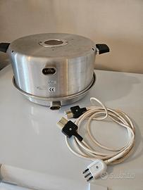 Forno elettrico vintage a campana  in alluminio