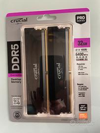 Crucial DDR5 32GB 6400 MT/S