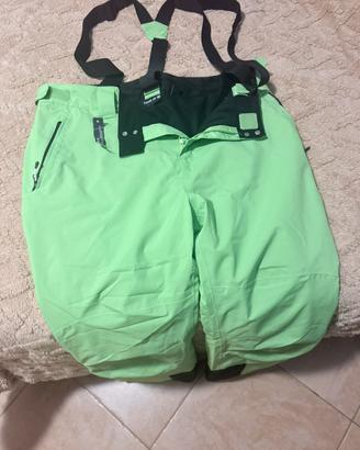 Pantaloni a salopette da sci/snowboard taglia 58